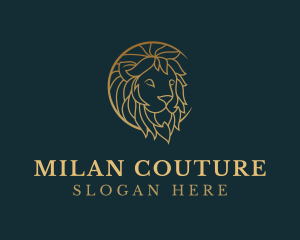 Golden Lion Animal logo design