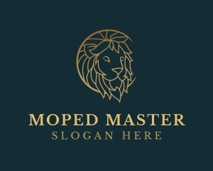 Golden Lion Animal logo design