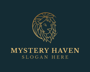 Golden Lion Animal logo design