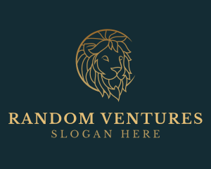 Golden Lion Animal logo design