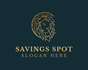 Golden Lion Animal logo design