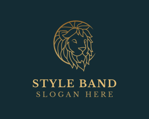 Golden Lion Animal logo design