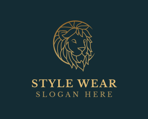 Golden Lion Animal logo design