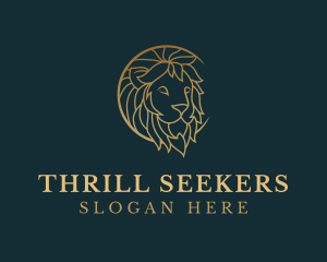 Golden Lion Animal logo design