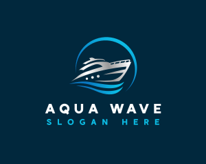 Boat Yacht Wave logo design