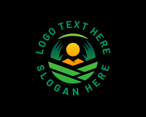 Landscape - Grass Eco Agriculture logo design