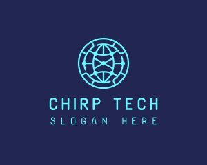 Global Tech Company Circle logo design