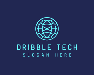 Global Tech Company Circle logo design