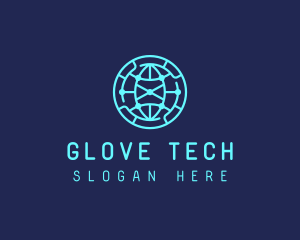 Global Tech Company Circle logo design