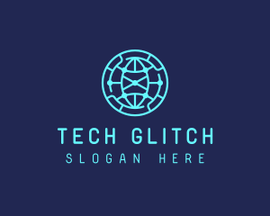 Global Tech Company Circle logo design