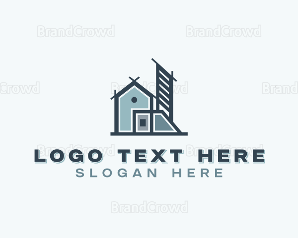 Builder Architecture Blueprint Logo