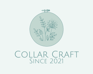 Blue Nature Embroidery  logo design