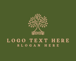 Pages - Learning Tree Book logo design