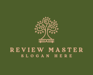 Review - Learning Tree Book logo design