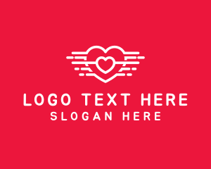 Fast - Aviary Love Heart logo design