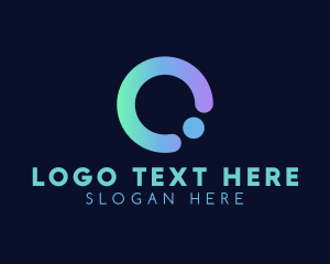 Telecommunications - Gradient Digital Software Letter O logo design