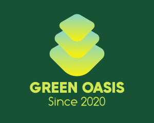 Green Gradient Zen Stones logo design