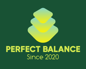 Green Gradient Zen Stones logo design