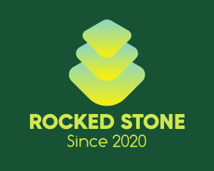 Green Gradient Zen Stones logo design