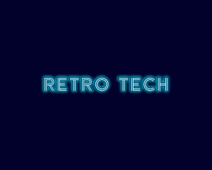 Retro Neon Light logo design