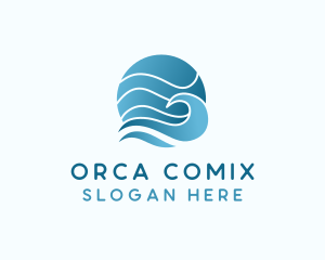 Ocean Sea Wave  Logo