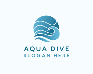 Ocean Sea Wave  logo design