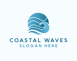 Ocean Sea Wave  logo design