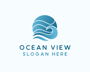 Ocean Sea Wave  logo design