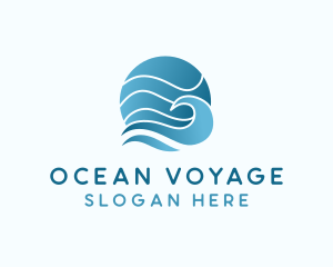 Ocean Sea Wave  logo design