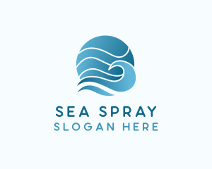 Ocean Sea Wave  logo design