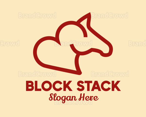 Red Horse Heart Logo