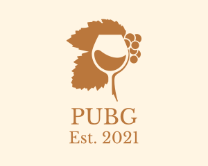 Liquor - Grape Wine Glass logo design