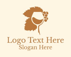 Grape Wine Glass Logo