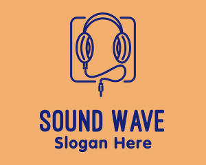 Headphone - Headphones Streaming  Audio logo design