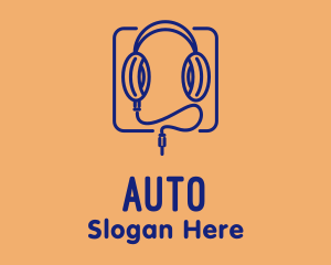 Music Business - Headphones Streaming  Audio logo design