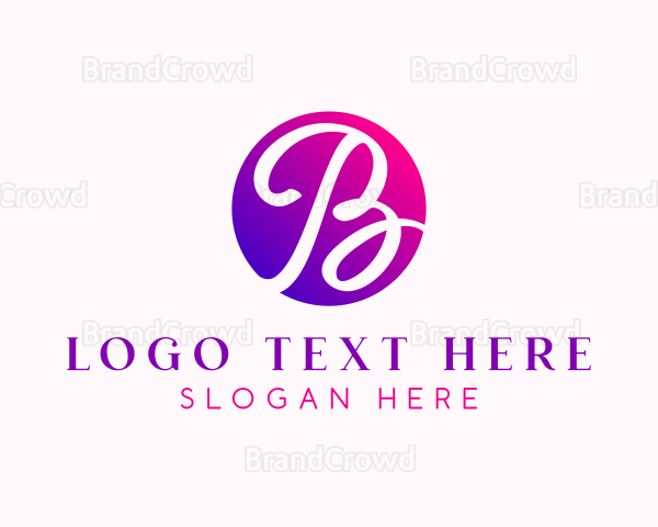 Beauty Cosmetics Letter B Logo