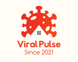 Virus - Virus Germ Home logo design