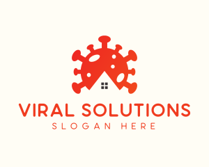 Virus - Virus Germ Home logo design