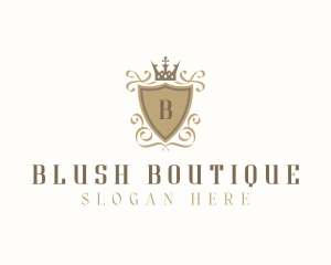 Boutique Shield Royalty logo design