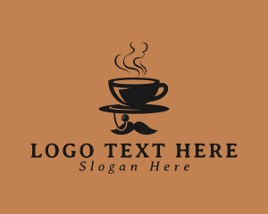 Coffee Shop - Coffee Mustache Cafe logo design