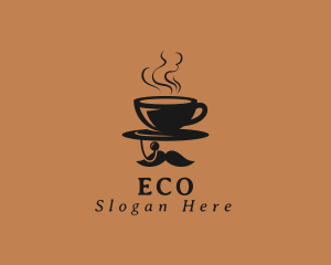 Coffee Mustache Cafe Logo