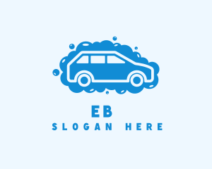 Service - Car Cleaning Bubbles logo design