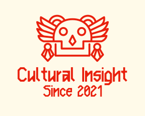 Ancient Mayan Skull logo design