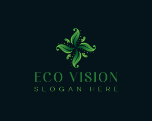  Natural Eco Leaves logo design