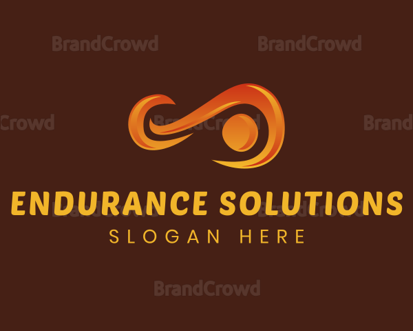 Orange Infinity Loop Logo