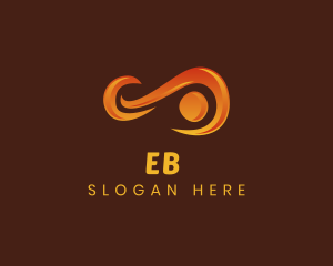 Orange Infinity Loop Logo