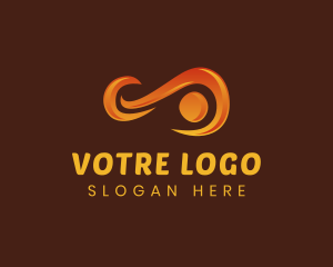 App - Orange Infinity Loop logo design