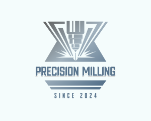 Milling - Industrial Laser Cutting logo design