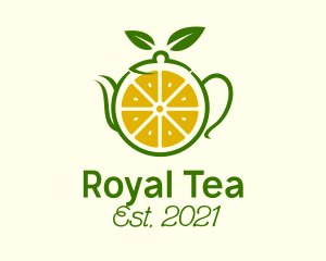 Lemon Herbal Teapot  logo design