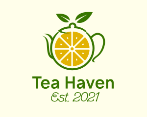 Lemon Herbal Teapot  logo design